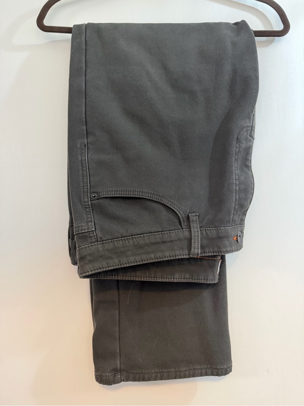 Men's Weatherproof Dark Brown/ Black Fleece Lined Pants - Classic Straight Fit